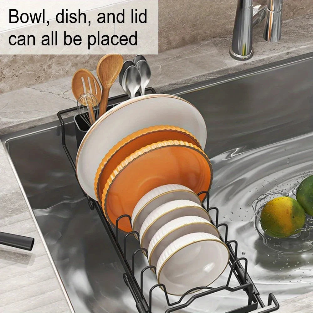 Kitchen Drain Bowl and Dish Rack - Used for chopsticks, dishes simple and practical fully functional basket Lightweight and tidy