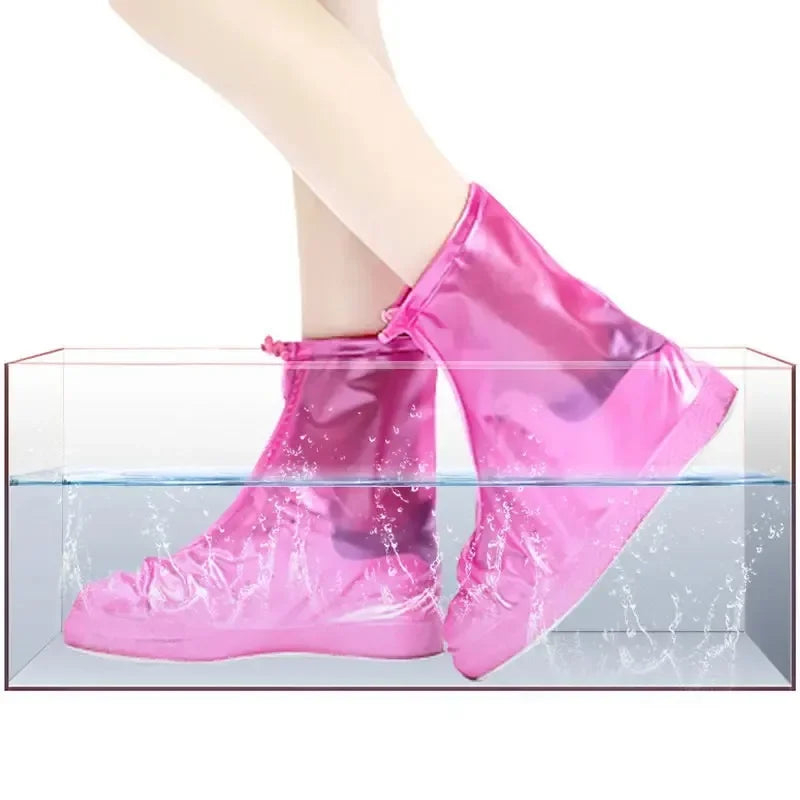 Shoes Cover Rain Waterproof Quality Thick Shoes Protectors Rain Boots PVC Non-Slip Rainy Shoe Cover Adult Kids Water proof shoes
