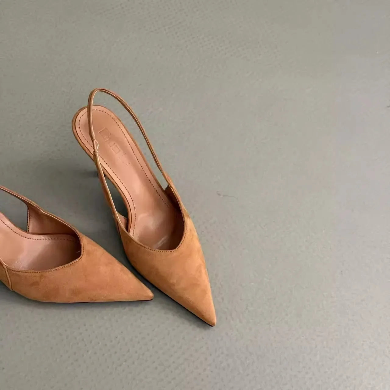 Women High Heels 2025 Summer New Fashion Pointed Toed Pumps Female Stiletto Slingback Shallow Weddings Bridal Shoes Zapatos - Belvar