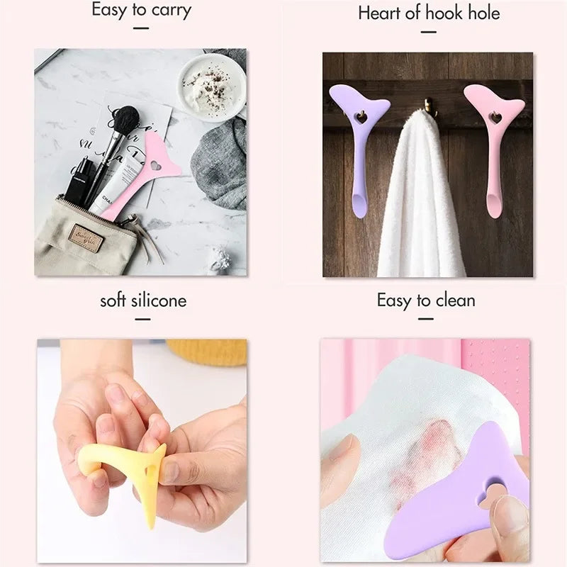 wholesale Multi-functional Eyeliner Stencil Wing Tips Silicone Eyeliner Aid Drawing Lipstick Wearing Aid Reusable Makeup Tools