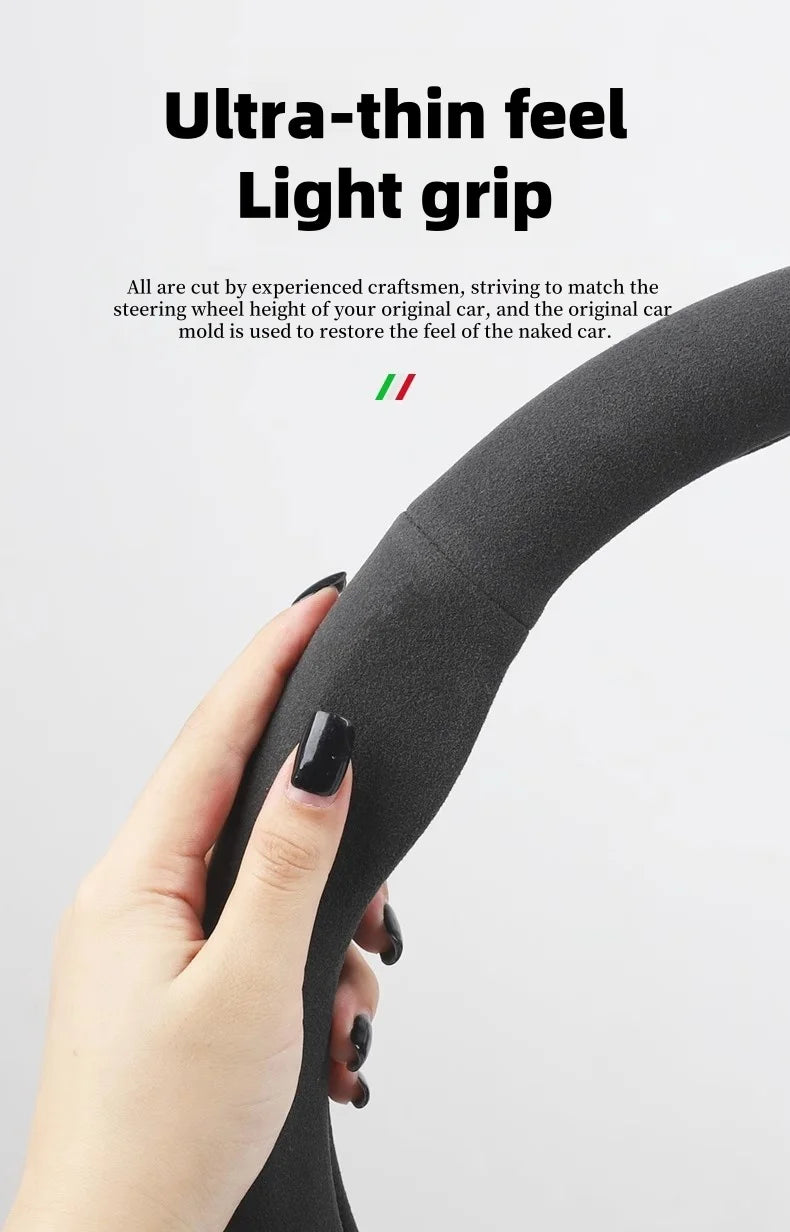 Car Steering Wheel Cover for Renault Megane RS Vision Z Scenic Clio Laguna 2 3 4 5 Kangoo Fluence Megane Trafic Talisman Twingo - Belvar