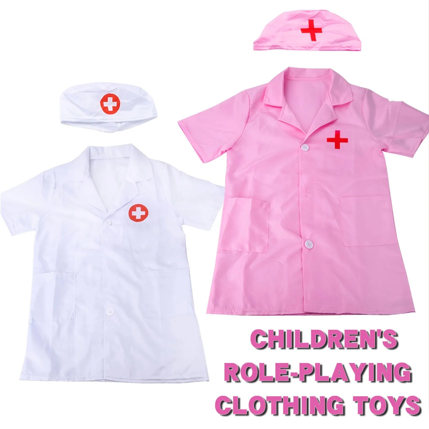 Kids Cosplay costumes Boys Girls Doctor Nurse uniforms Fancy Toddler Christmas Christmas Cosplay costume pies