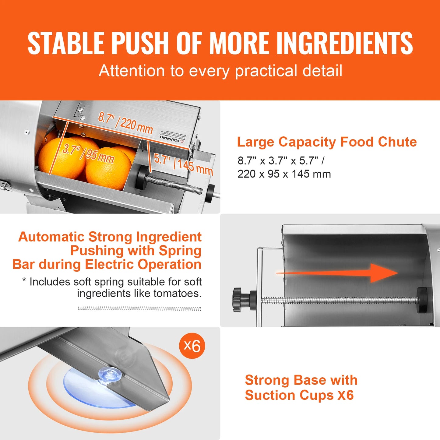 SucceBuy Electric Vegetable Slicer 0-12mm Thickness Adjustable Commercial Slicer Machine Stainless Steel Food Cutter Machine