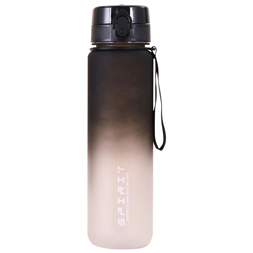0.5L/0.75L/1L Sports Water Bottle High Capacity Plastic Fitness Portable Leakproof Drinking Bottle Camping Hiking Sports Cups