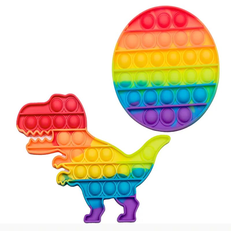 2023 Newest Silicone Rubber Anti Anxiety Stress Relief Push Pop Fidget Toys Squeeze The Toy For Kids Adults Special Needs