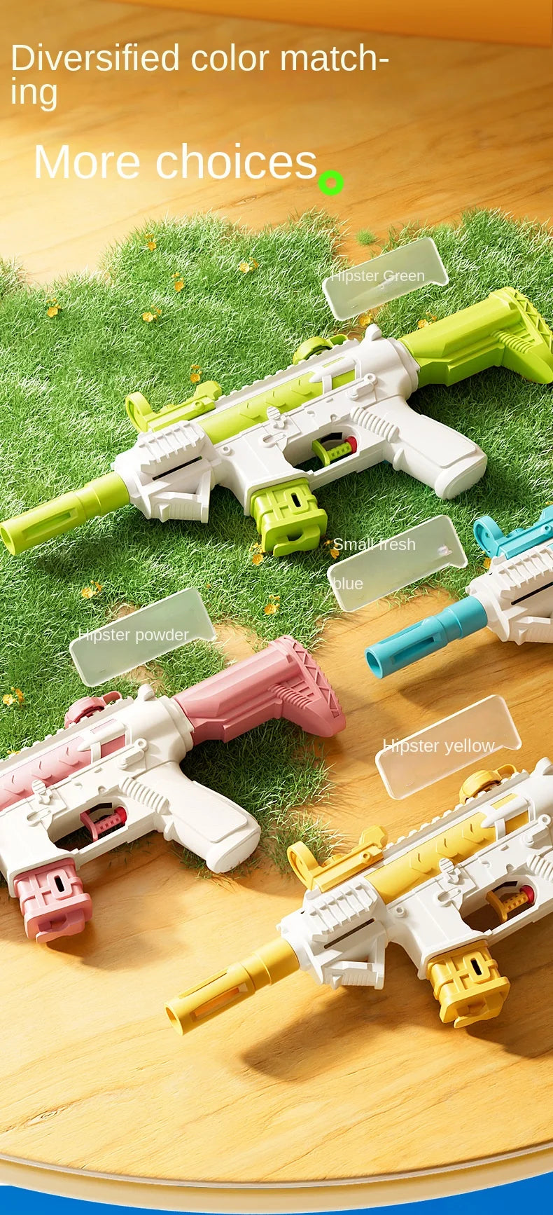 Summer Water Gun M416 non Electric Pistol High-pressure Full Automatic Shooting Water Beach Toy Gun For kid Children Boys Girls