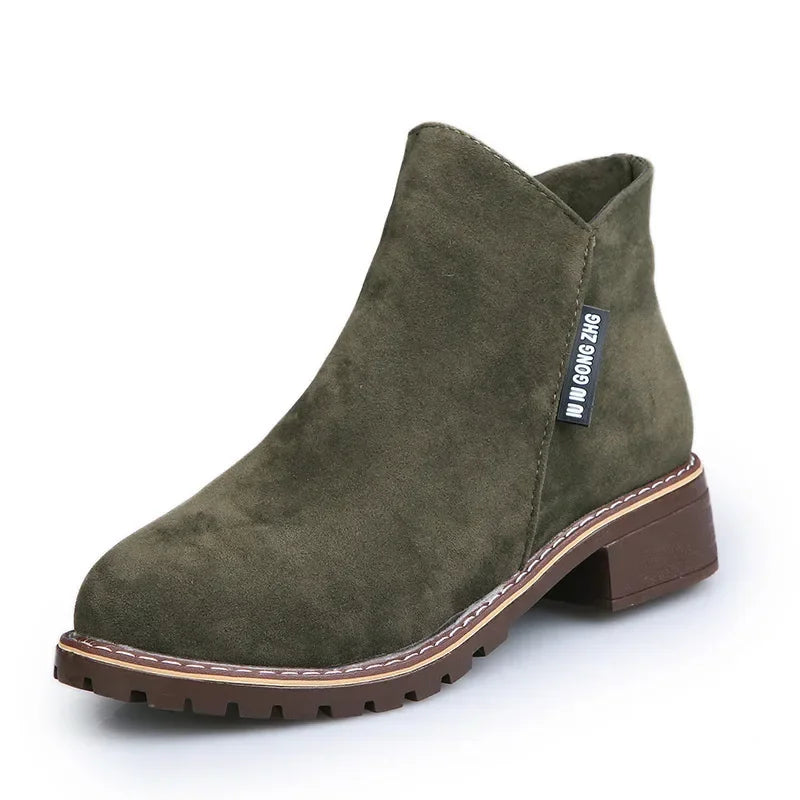 Shoes Women 2022 Fashion Thick Sole Ankle Boots Comfortable Plus Size Snow Boots for Women Female Platform Boots Botas De Mujer - Belvar