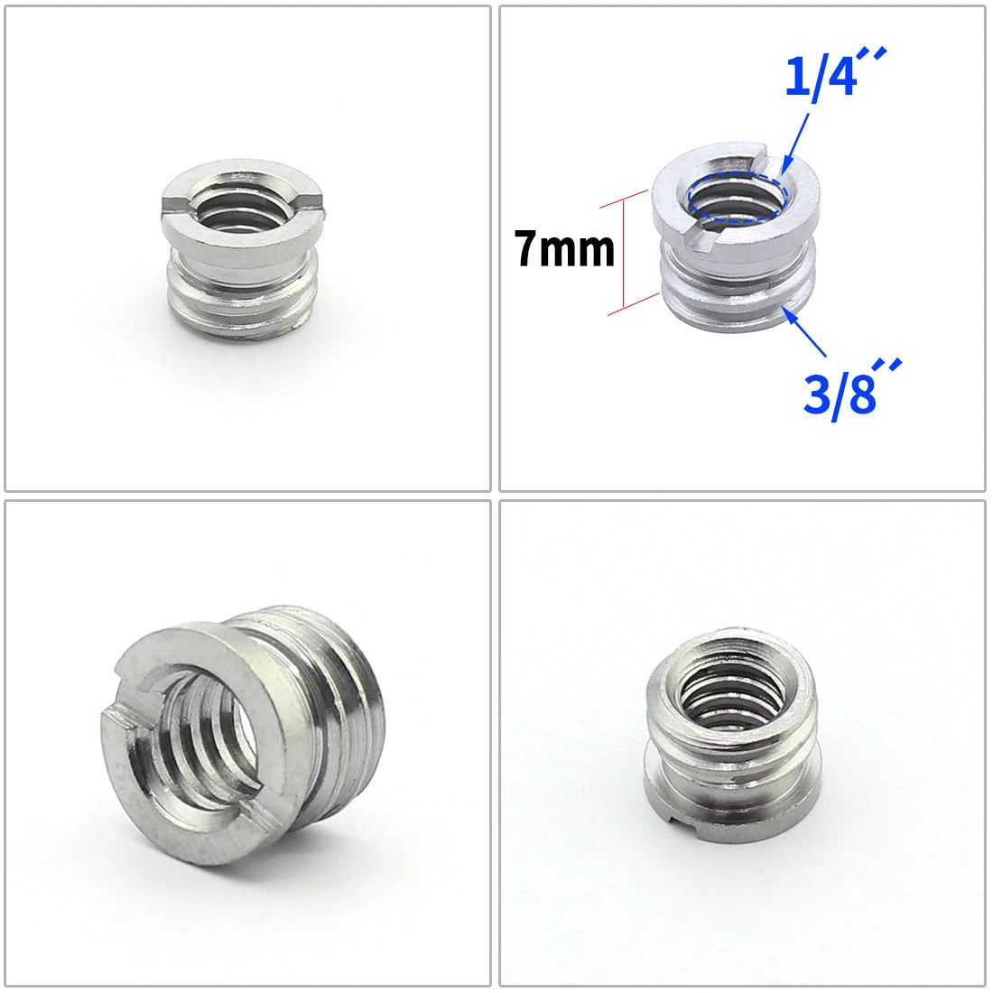 1/4 3/8 5/8"-27 M6 M5 M4 M10 Screw Converter Adapter Male Female for Tripod Microphone Flash Lights Projector SLR Camera Mount