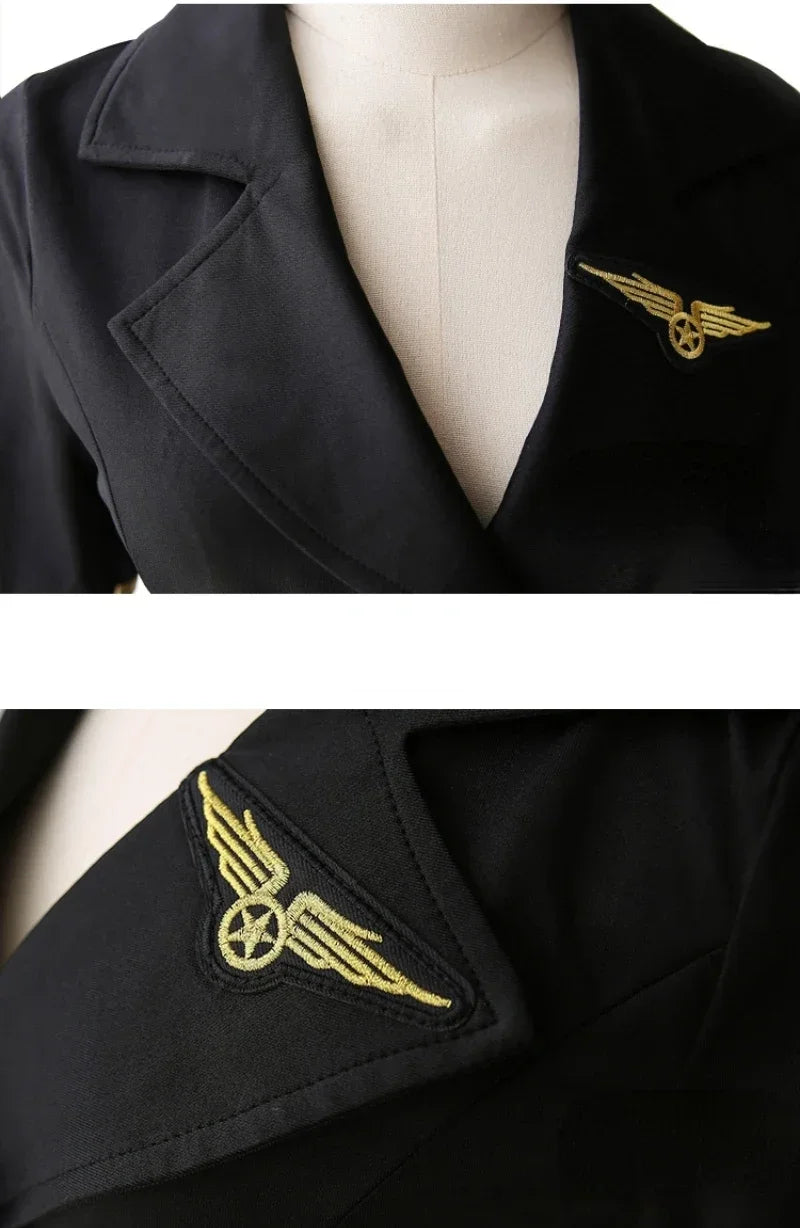 Police Women Cosplay Costumes Anime Role Play Halloween Outfits Sexy Stewardess Lingerie Dress Stage Flight Attendant Costume