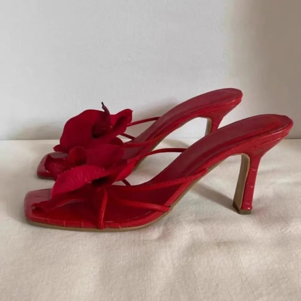 Women's Slippers Casual Fashionable High Quality Shoes for Women Shallow Women Sandals Elegant Flowers Design Women's Slippers - Belvar