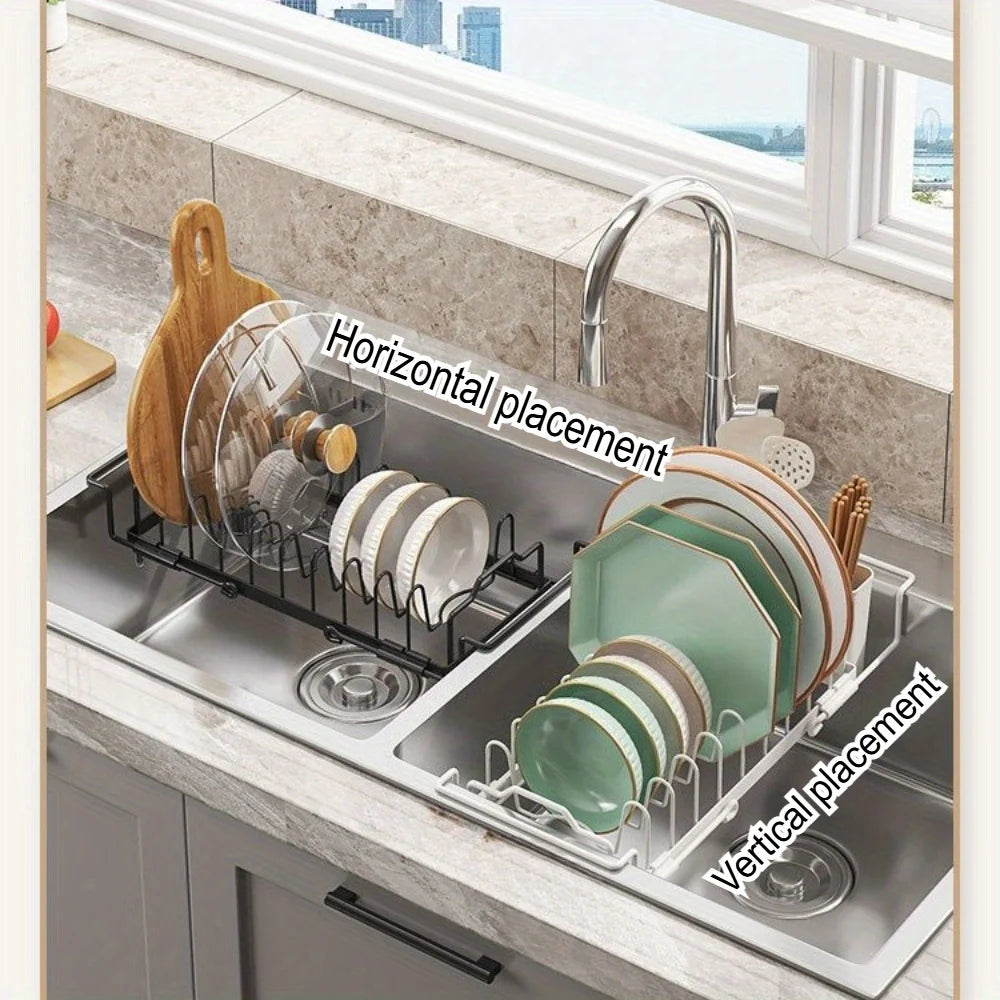 Kitchen Drain Bowl and Dish Rack - Used for chopsticks, dishes simple and practical fully functional basket Lightweight and tidy