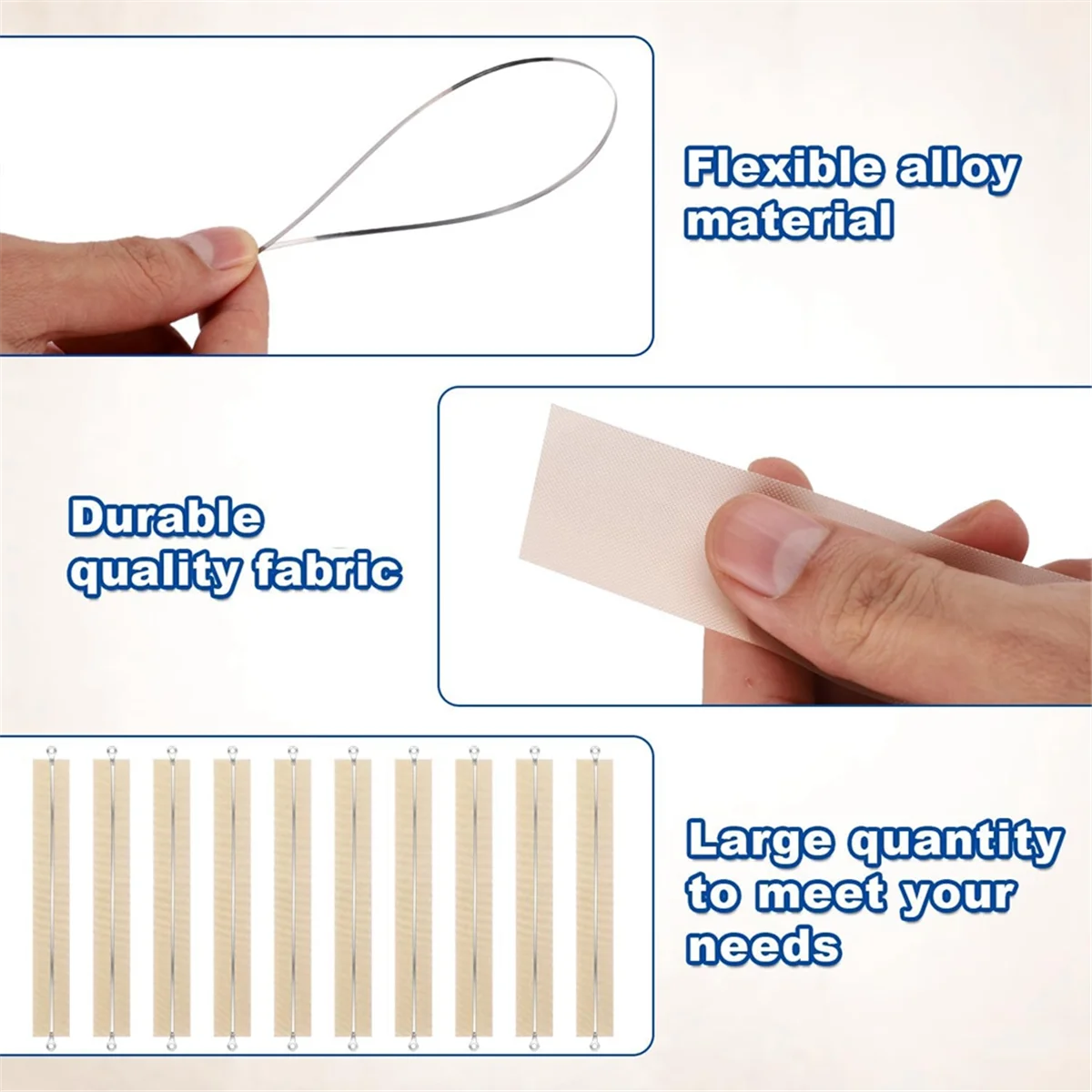 10pcs Impulse Sealer Replacement Parts,8 Inch Cloth Heat Seal Strips Square Elements Grip Impulse Sealer Repair Kit
