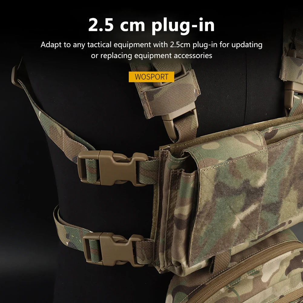 2/4pcs SRB Mount Webbing Buckle Clip Tactical Quick Attach Backpack Buckle Modular Attachment Detachable for Hunting Belt Bag