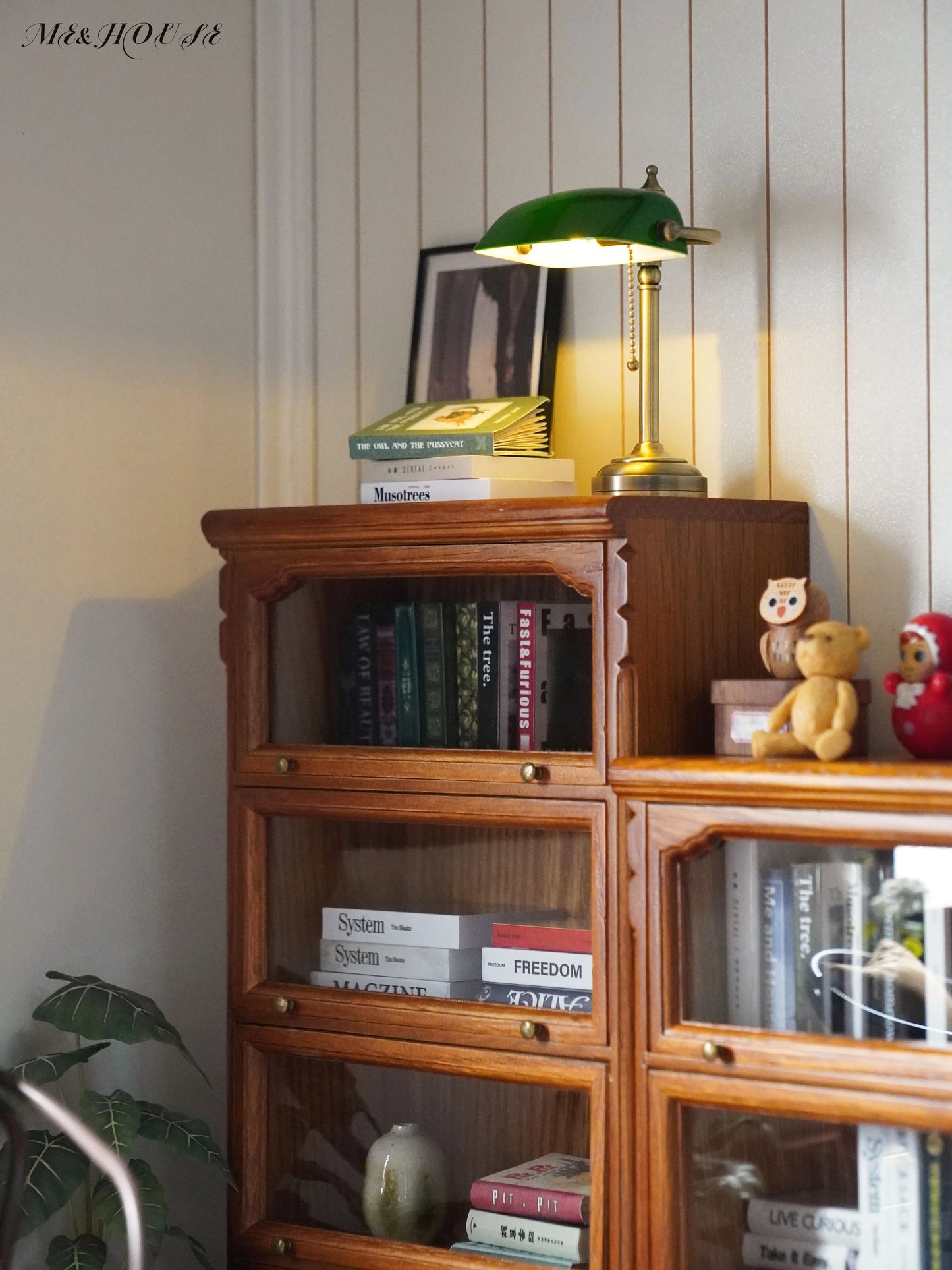 1/6 doll house model furniture accessories mini model green retro drawstring desk lamp bank lamp