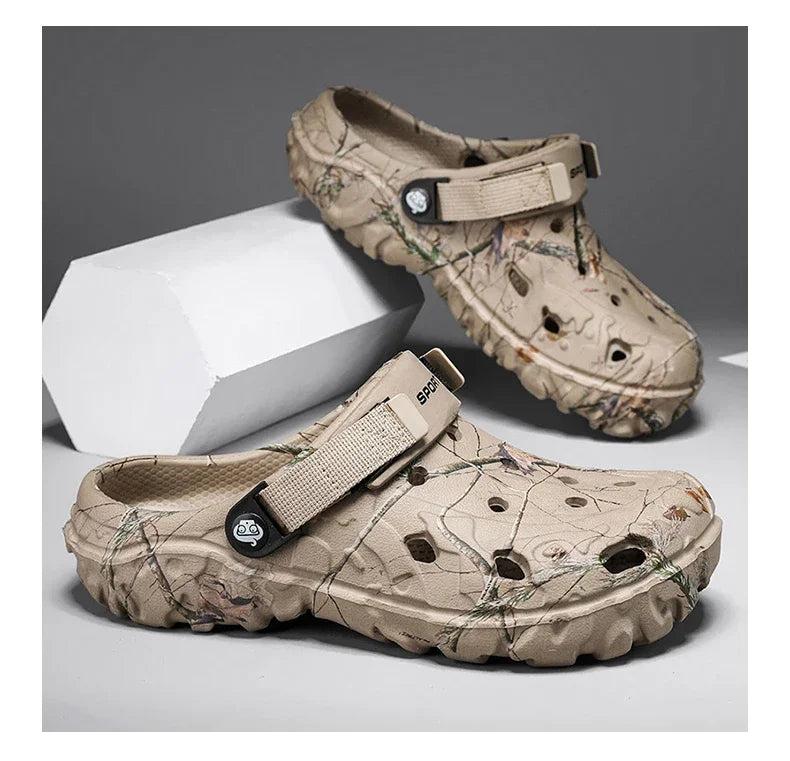 2025Men Slippers High Quality Classic Outdoor Anti-Slip Garden Shoes Lightweight Fashion Casual Sandals Sandals for Men Platform - Belvar
