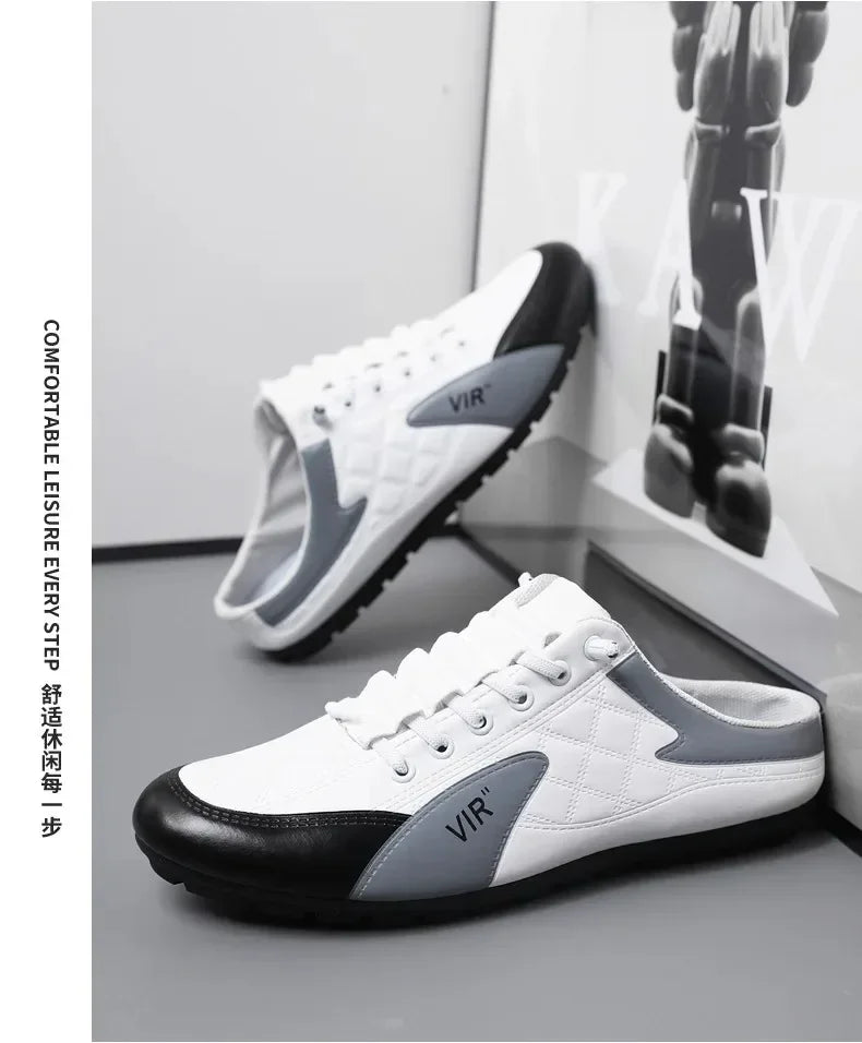 2025 Summer Slippers for Men Trendy Men's Flat Bottom Casual Shoes Soft Sole Support Shoes Men's Sneakers Zapatos De Hombre - Belvar