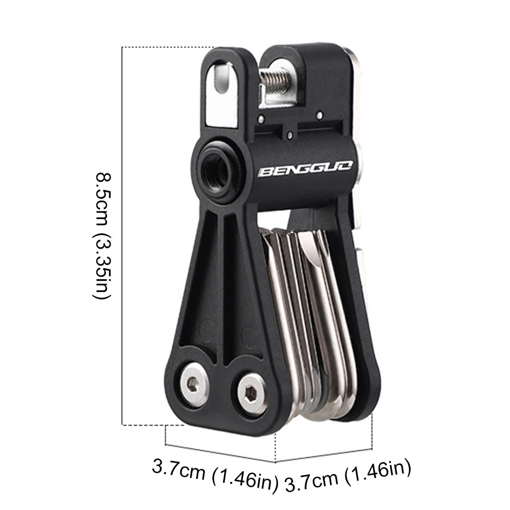 18-in-1 Bicycle CO2 Cylinder Pump Gas Nozzle Schrader & Presta Valve Bike Fast Inflator Inflatable Head for Mountain Road Bikes