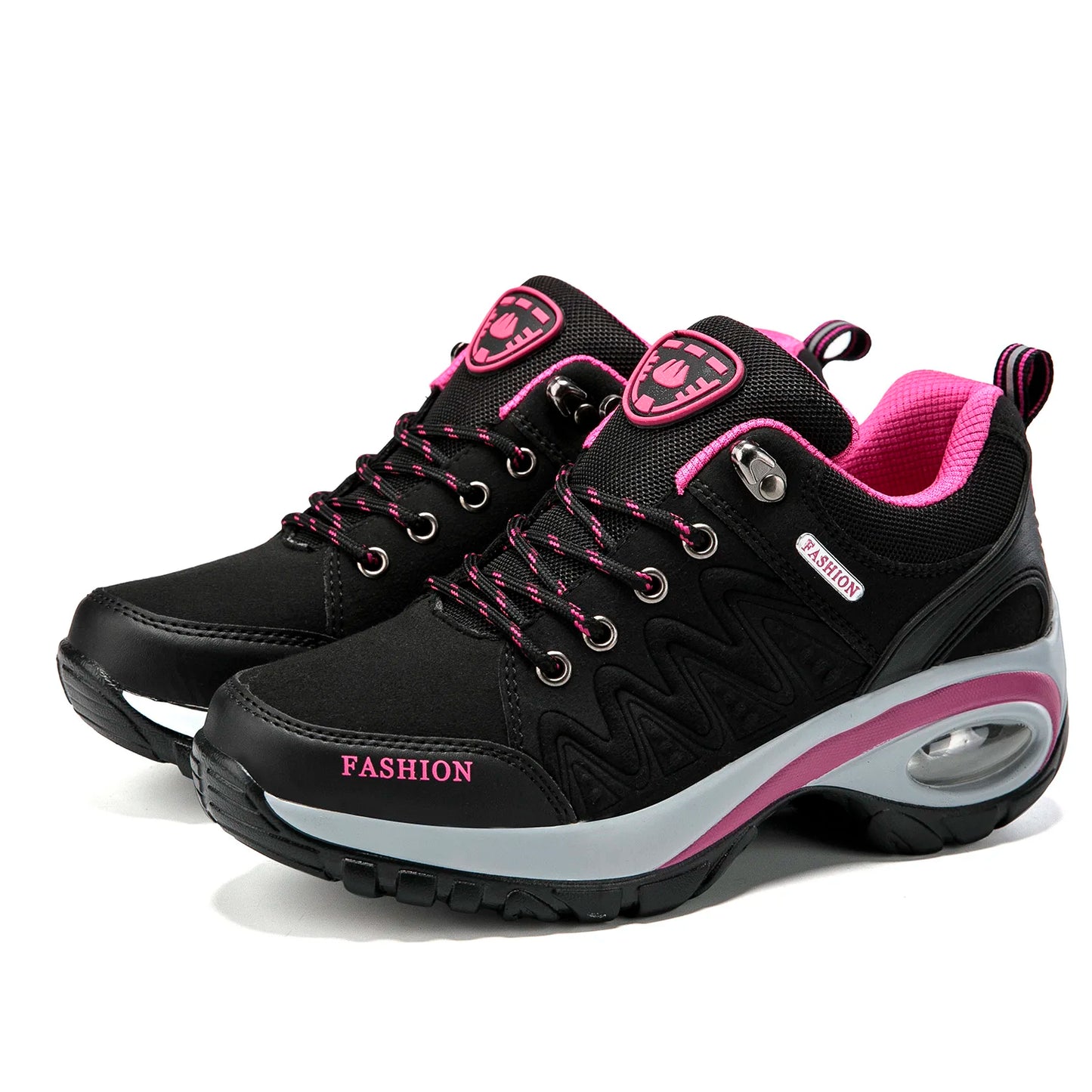 Ladies Sneakers Comfortable Breathable Platform Shoes Fashion Lace Up Female Casual Shoes for Women Outdoor Short Boots - Belvar