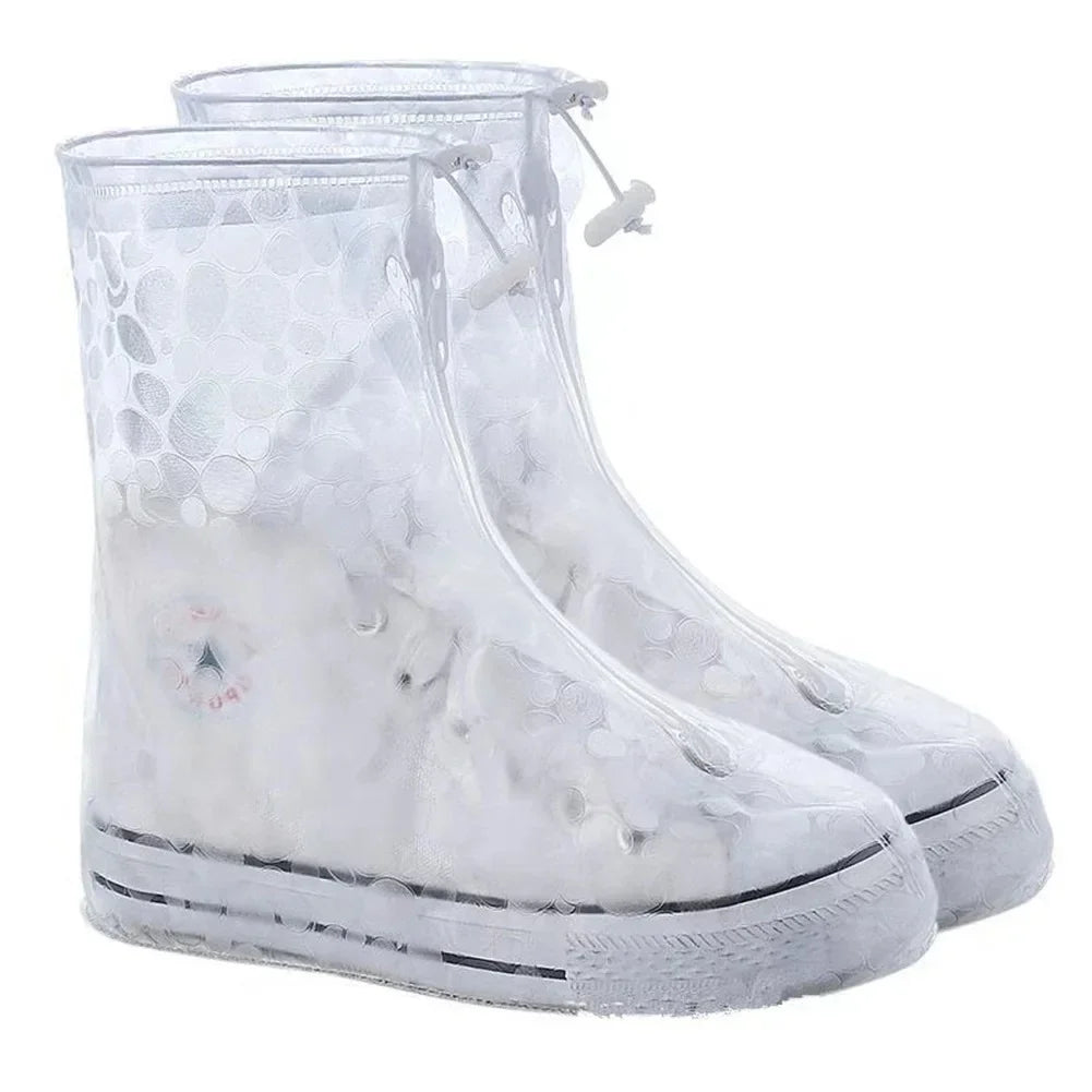 Shoes Cover Rain Waterproof Quality Thick Shoes Protectors Rain Boots PVC Non-Slip Rainy Shoe Cover Adult Kids Water proof shoes
