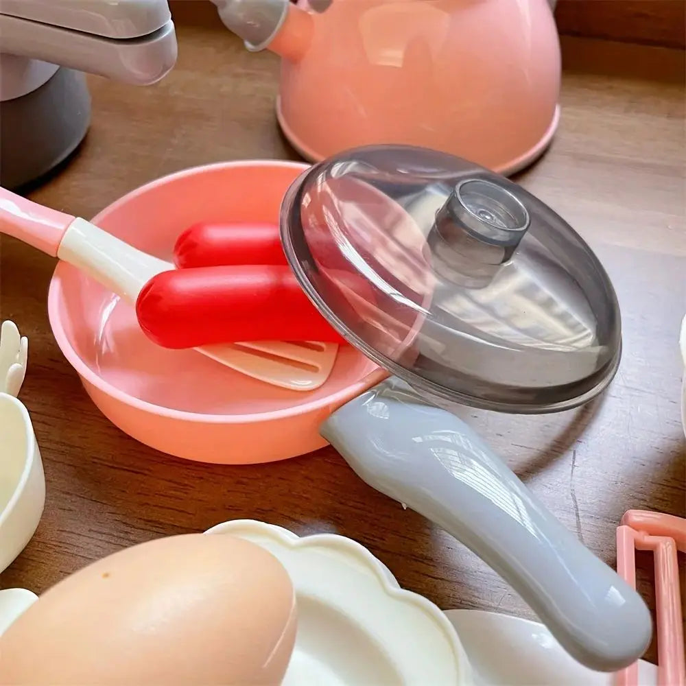 Kitchen Toys Set for Children,28pcs Simulated Kitchen Toy Pretend Play Kitchen Accessories Cooking Toys for Kids Girls Gifts