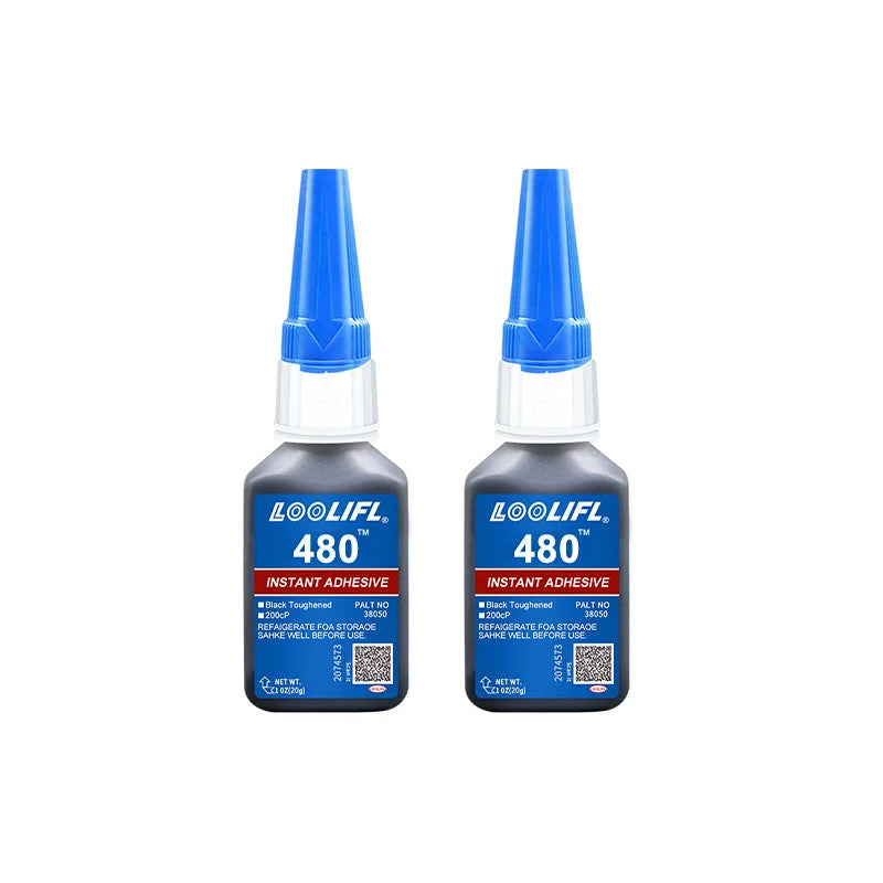 LOOLIFL 480 Black Super Black glue for Plastic Wood Metal tyres Rubber shoes Strong Adhesive Repair - Belvar