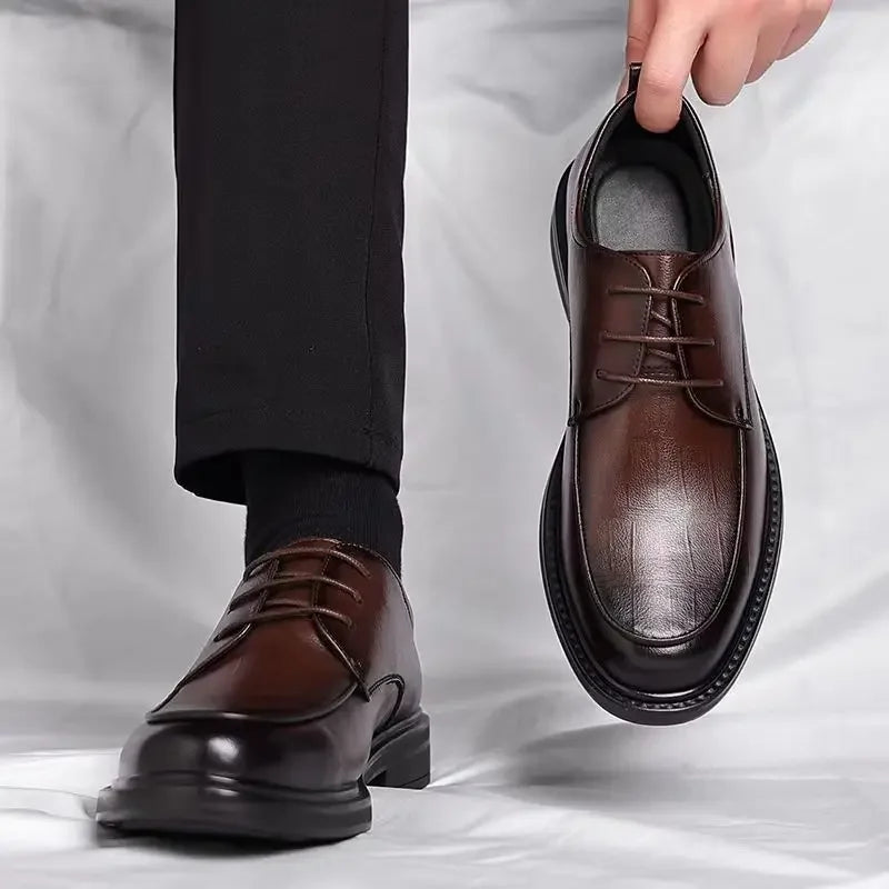 Social Shoe for Men New Dress Shoes Man Business Official 2024 Style Footwear Gentleman Cheap Liquidation Elegant and Classic 39 - Belvar