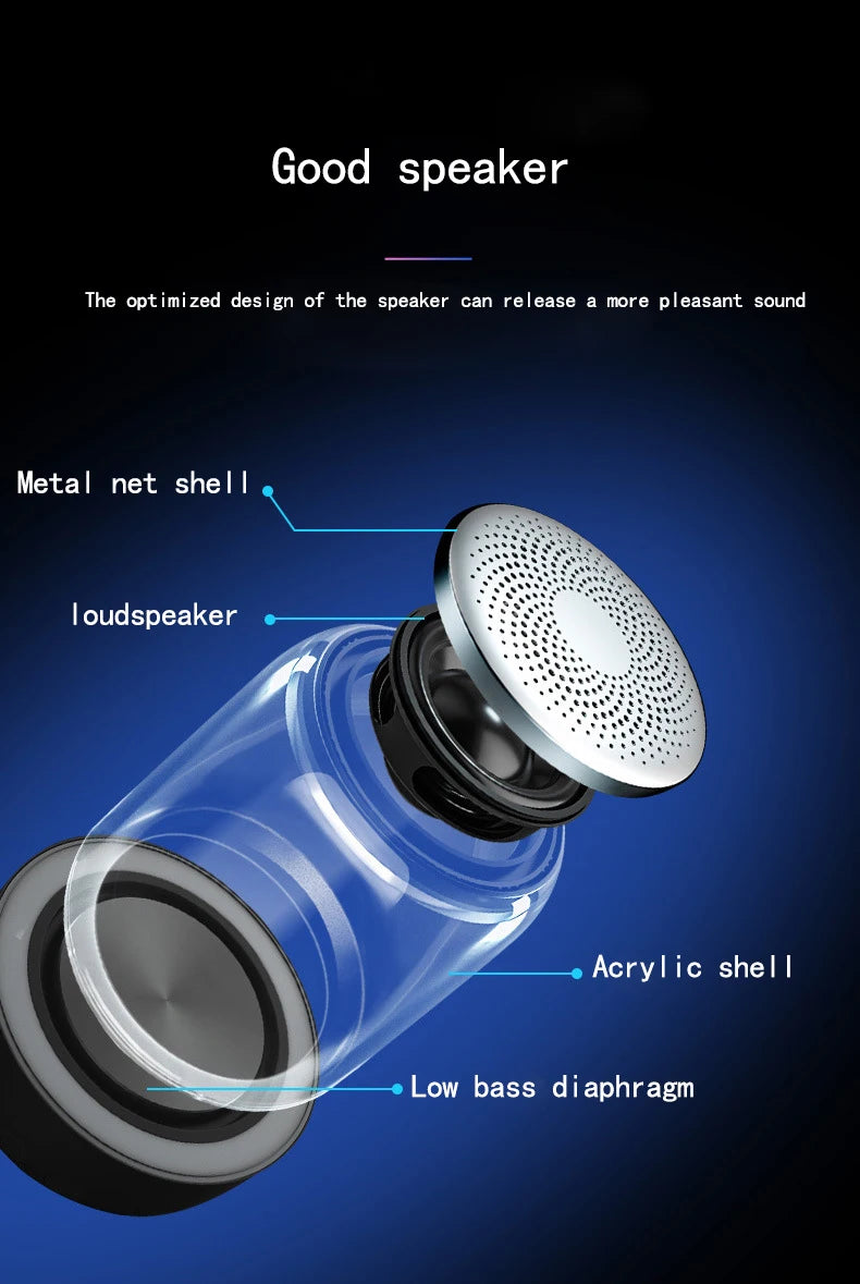 Portable Speaker with TWS, Bluetooth , Balanced Bass, IPX7 Waterproof for All Phone, Outdoor,for Laptop PC