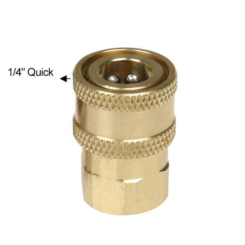 Sewer Cleaning Tool Pipe Unclogger Nozzle 1/4 Quick Connector Pressure Washer Sewer Jetter Nozzle for Drain Jetting Hose 5000PSI