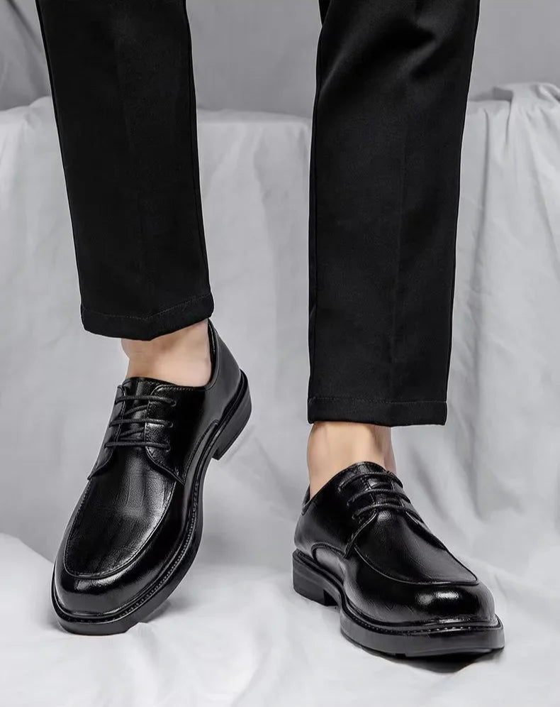 Social Shoe for Men New Dress Shoes Man Business Official 2024 Style Footwear Gentleman Cheap Liquidation Elegant and Classic 39 - Belvar