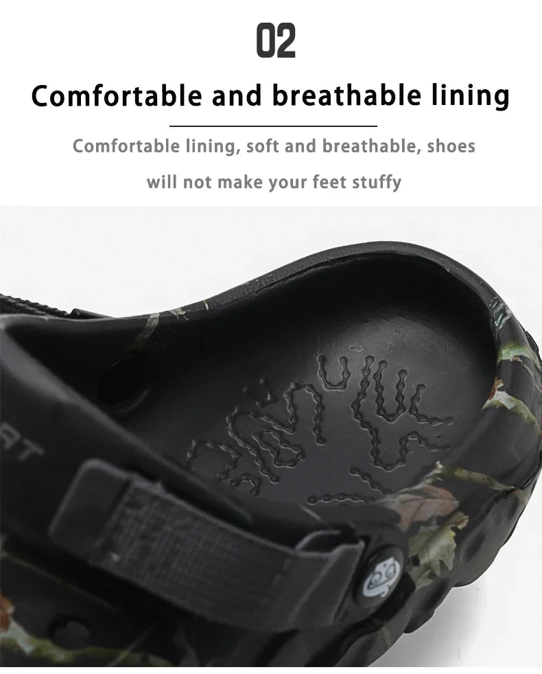 2025Men Slippers High Quality Classic Outdoor Anti-Slip Garden Shoes Lightweight Fashion Casual Sandals Sandals for Men Platform - Belvar