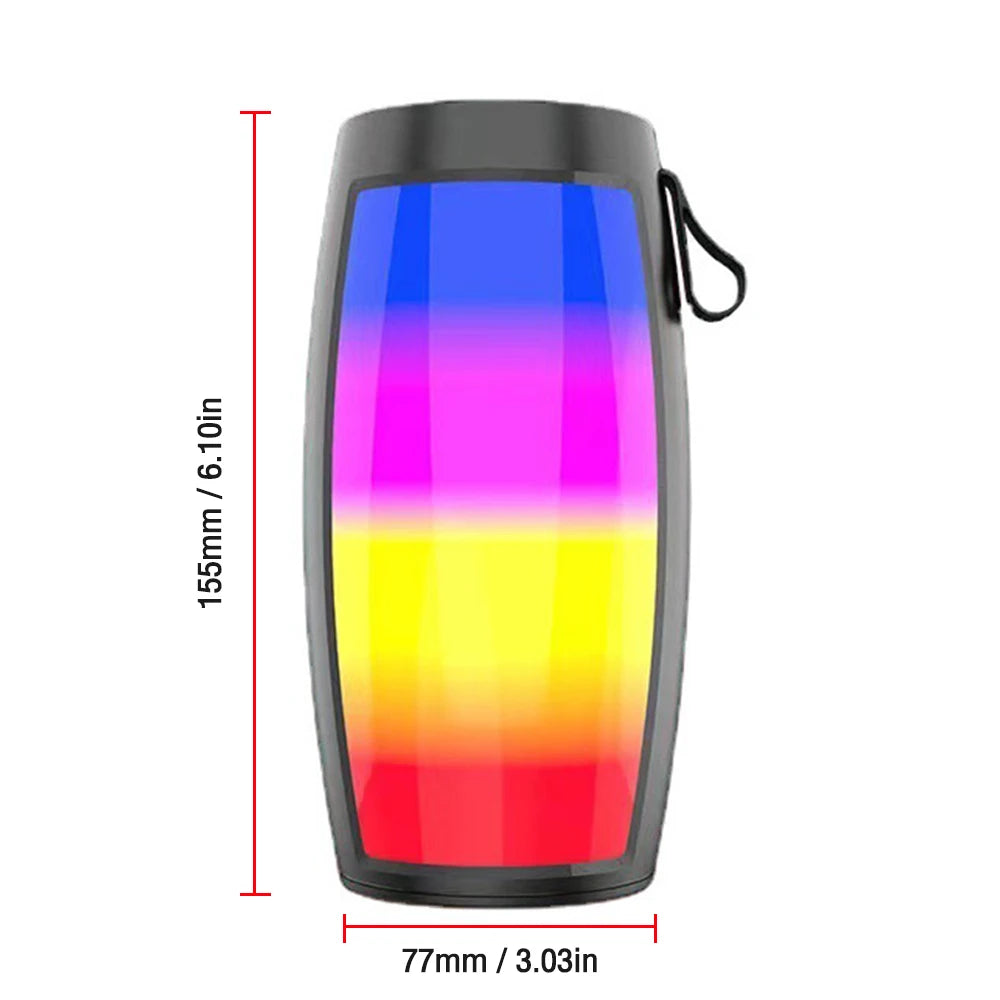 S12 Wireless Bluetooth Speakers Powerful Portable Sound Box Subwoofer Car Audio Bass MP3 Player Sound System LED Lights