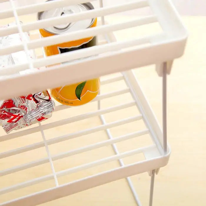 Kitchen Cabinet Counter Shelf Organizer Racks Expandable Stackable For Bathroom Desktop Storage Household Storage Shelf