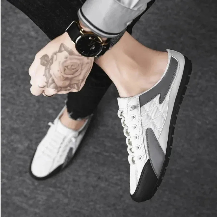 2025 Summer Slippers for Men Trendy Men's Flat Bottom Casual Shoes Soft Sole Support Shoes Men's Sneakers Zapatos De Hombre - Belvar