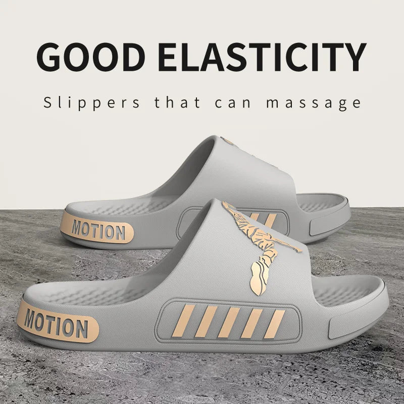 Men's slippers for outdoor wear, summer home, thick soled shower, anti slip sports, cool slippers for cooldown - Belvar
