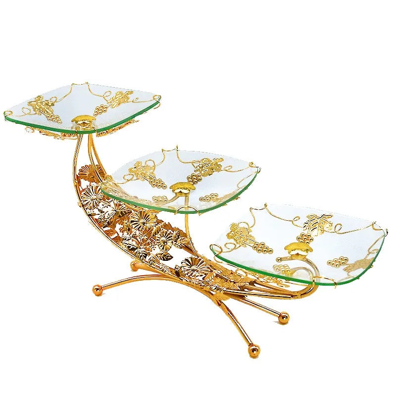 Kitchen Unique Plates Organizer Elegant Multifunctional Advanced Plates Pretty Luxury Charolas Decorativas Room Decoration