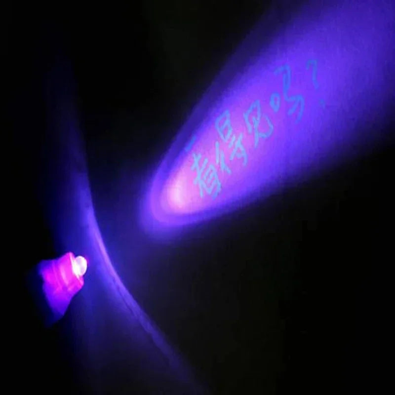 1/4 Pcs Invisible Ink Pen Spy Pen with UV Light Magic Marker for Secret Message Treasure Box Prizes Kids Party Favors Toys Gift