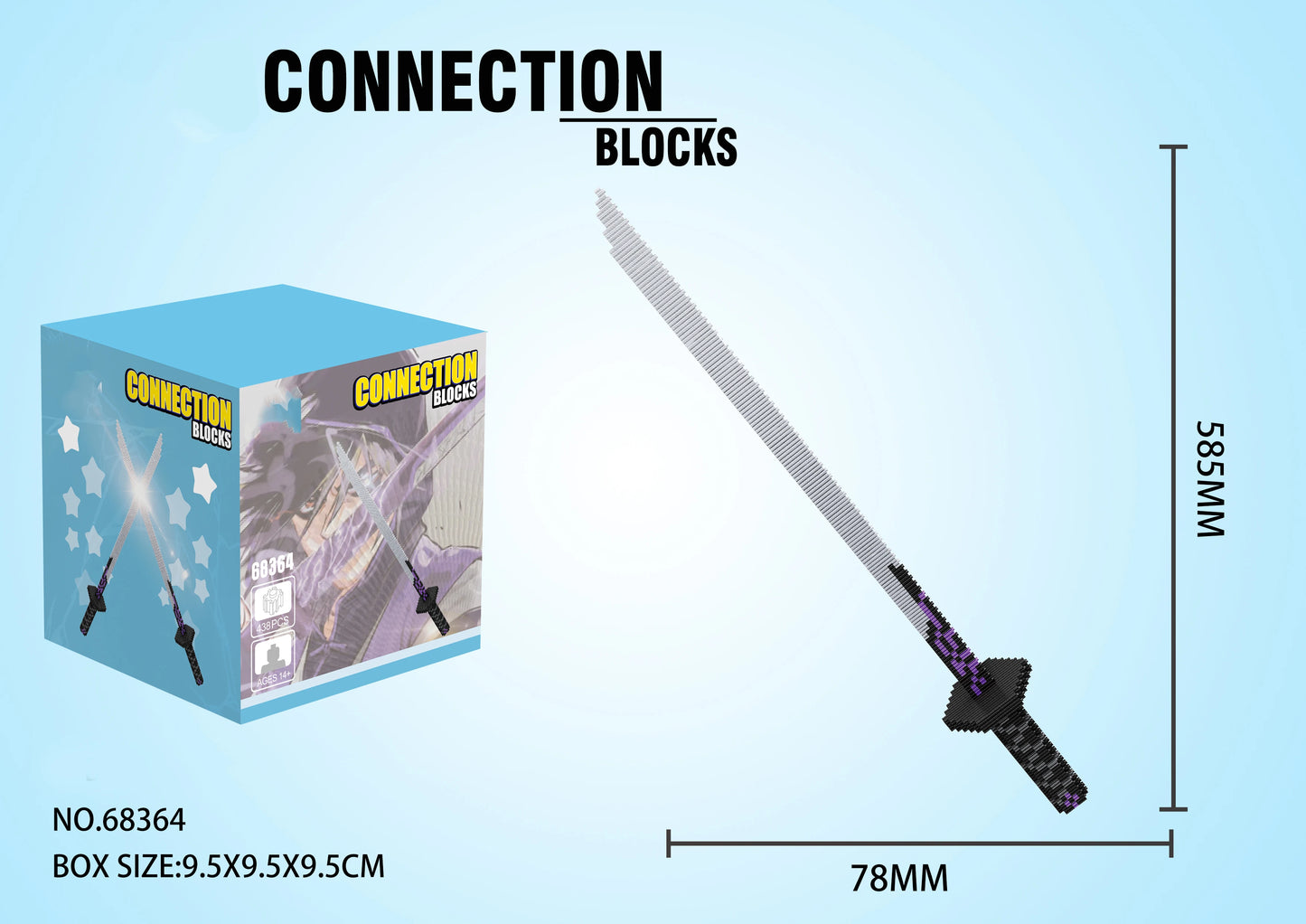 Samurai Sword Building Blocks Ninja Blade Katana Japanese Anime Butterfly Nichirin Knife Bricks Children Toys for Adult