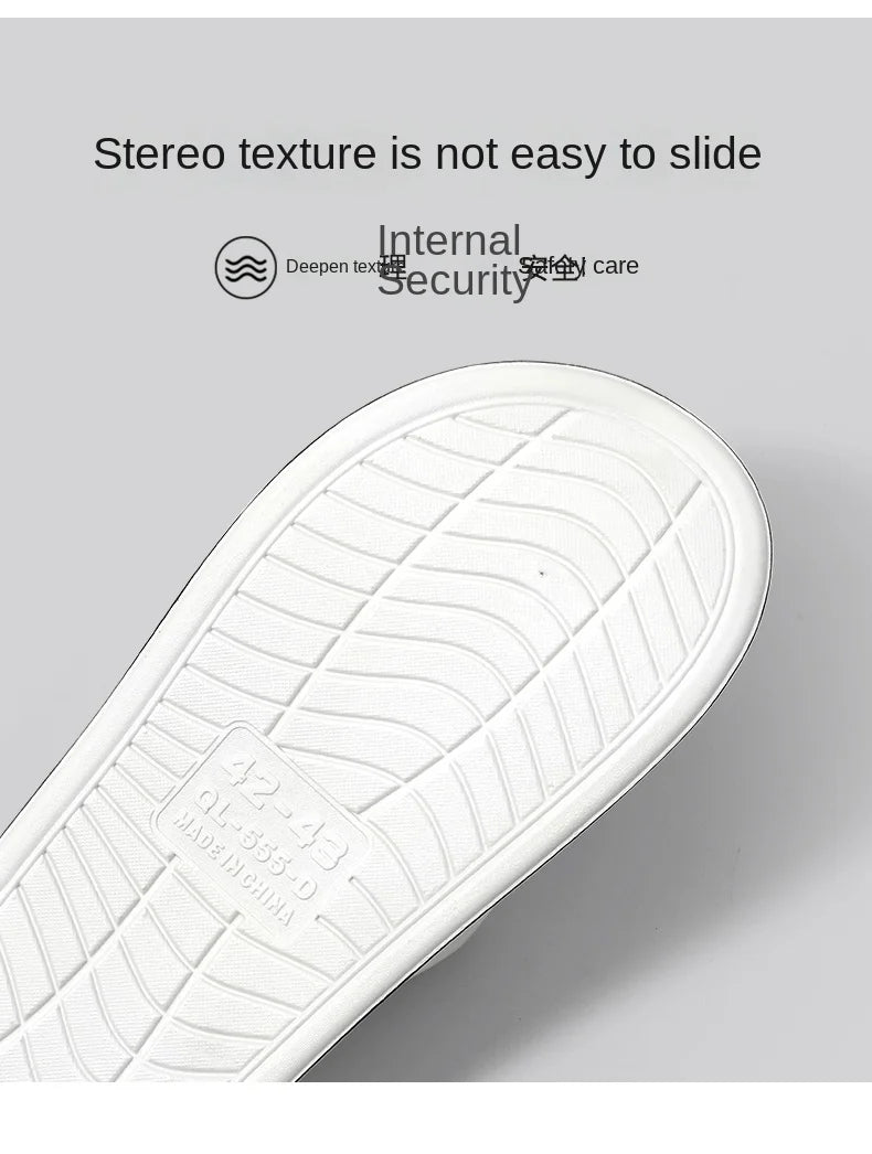 Slippers for men can be worn externally in summer. Trendy bathroom, bathroom, non-skid home, indoor, and home sandals for men - Belvar