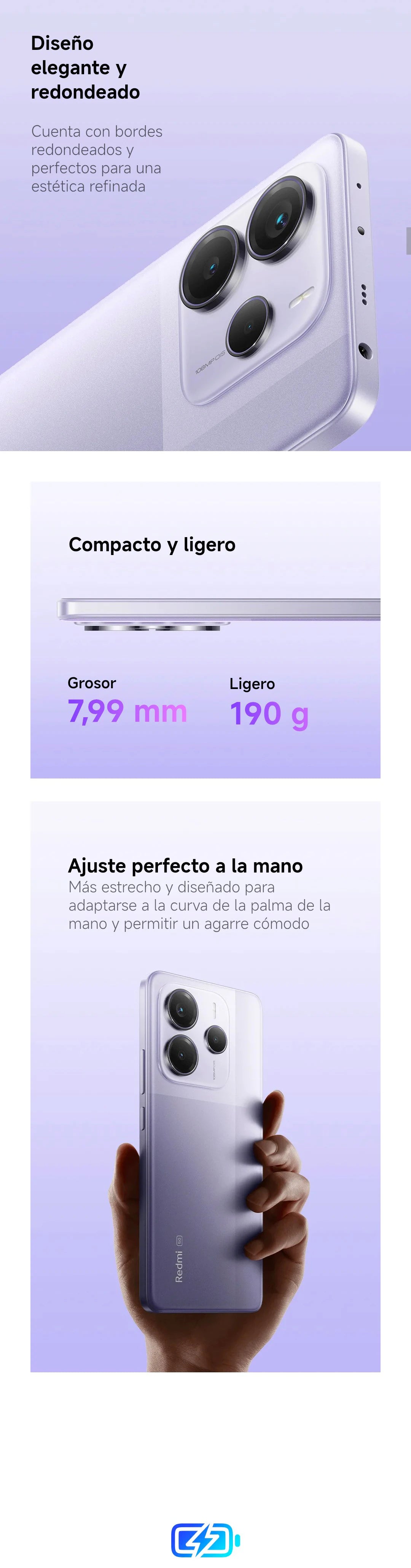 Xiaomi Redmi Note 14 5G European Version 8+256GB Dimensity 7025-Ultra AMOLED Display 6.67" 120Hz 108MP Main Camera OIS 45W Charging, IP64, NFC