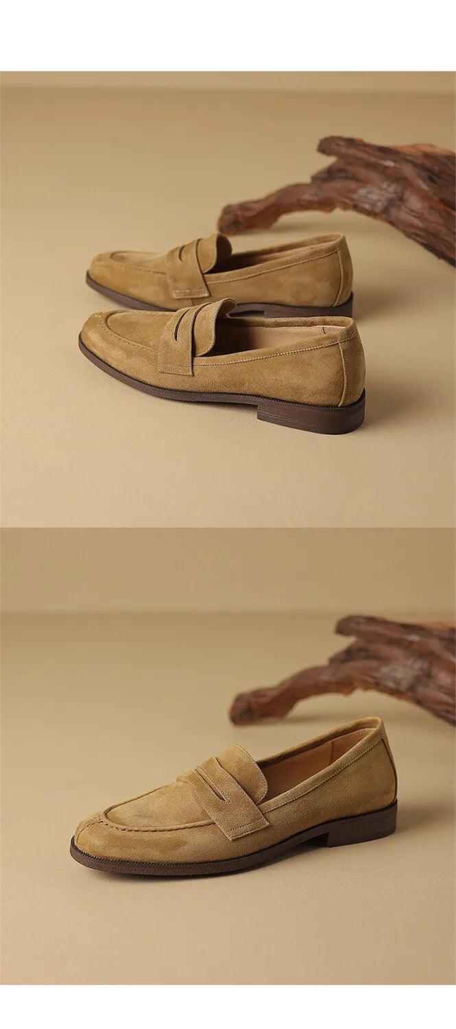 Shoes for Women 2024 Summer Brown Casual Flats Ladies Shoe Fashion Suede Loafers Soft Sole Non-Slip Feminino Zapatos Mujer - Belvar