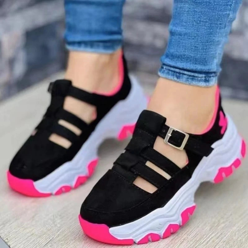 New Thick-soled Shoes Comfortable Women Sandals Fashion Womens Shoes Versatile Hollow Casual Sandals Summer Zapatos Para Mujeres - Belvar