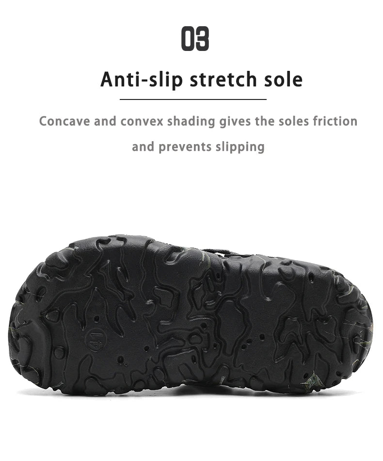 Men Slippers High Quality Classic Outdoor Anti-Slip Garden Shoes Lightweight Fashion Casual Sandals Sandals for Men Platform - Belvar