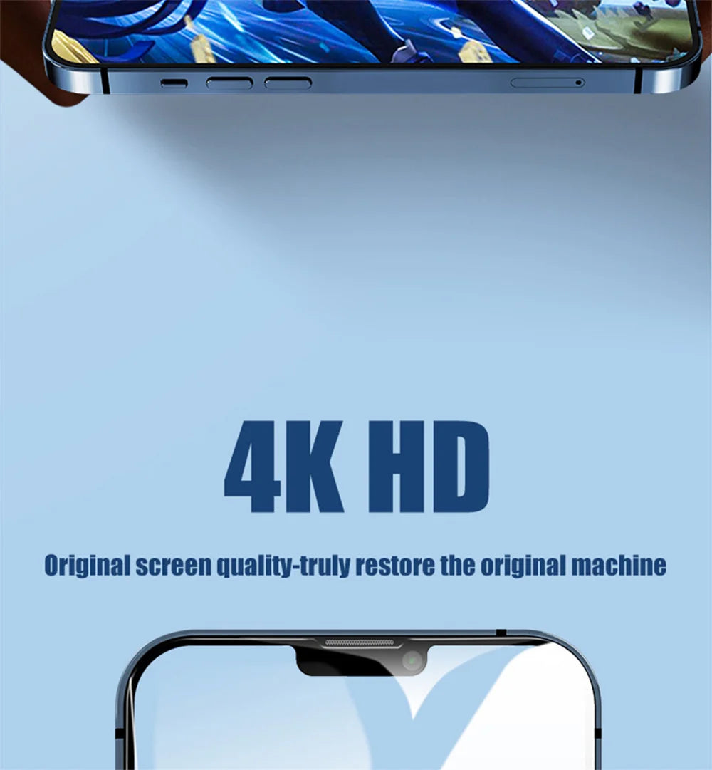 1/3 PCS protector pantalla For IPhone 17 16 15 14 13 12 11 Pro Max Tempered Glass iPhone 15 Pro max Screen Protector iPhone13 Mini Cristal templado iPhone 16 Pro Film iPhone 17 Pro Max Original Phone Film