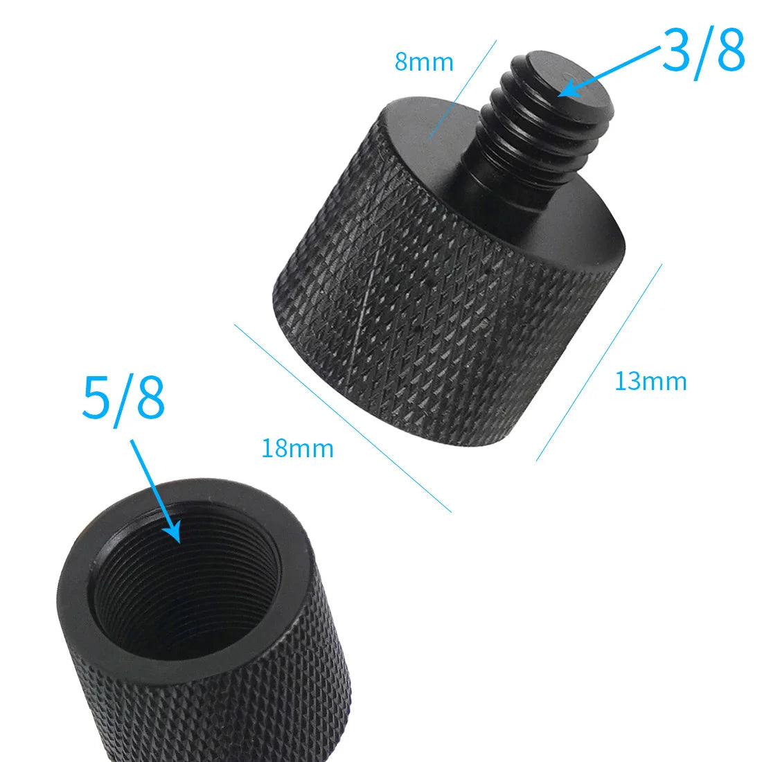 1/4 3/8 5/8"-27 M6 M5 M4 M10 Screw Converter Adapter Male Female for Tripod Microphone Flash Lights Projector SLR Camera Mount