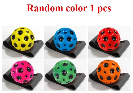 Unpress Toys Wrist High Elastic Hole Hole Moon Stone Foam Swing Ball Children Adult Sports Gifts