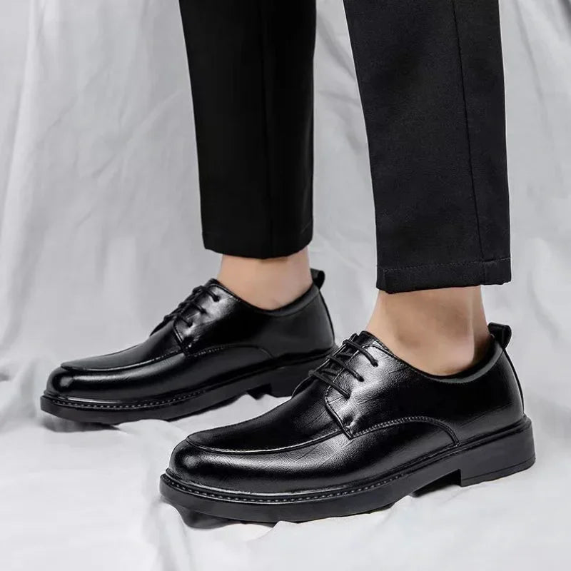 Social Shoe for Men New Dress Shoes Man Business Official 2024 Style Footwear Gentleman Cheap Liquidation Elegant and Classic 39 - Belvar