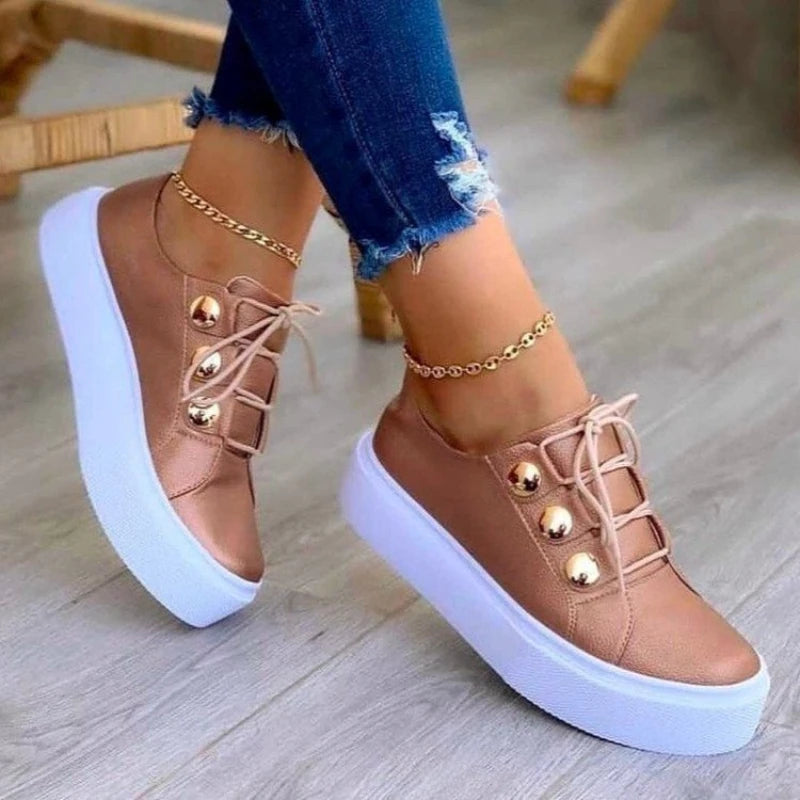 Lady Vulcanized Shoes Outdoor Women Sports Platform Shoes Female Casual Women Wedge Fashion Sneakers 2024 New - Belvar