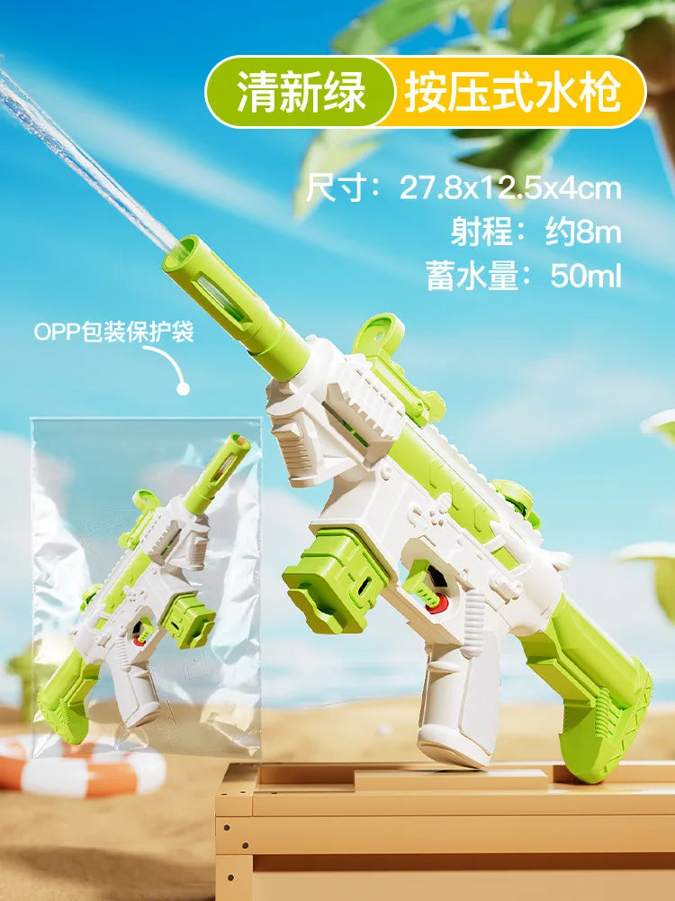 Summer Water Gun M416 non Electric Pistol High-pressure Full Automatic Shooting Water Beach Toy Gun For kid Children Boys Girls