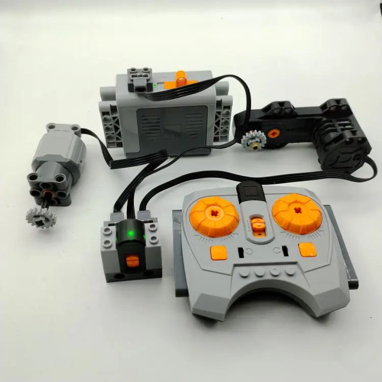 Technical Electronic Building Block MOC Refit Accessories Micro-motor RC Power Functions Parts Creative DIY Car Bricks Kids Toys