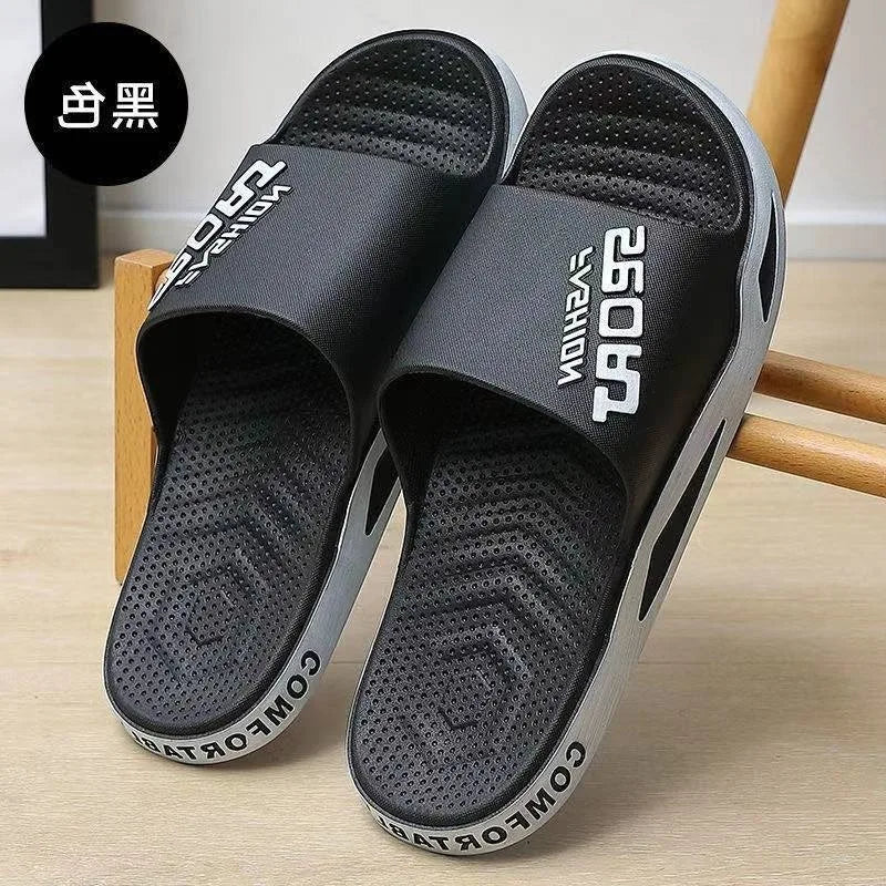 Slippers for men can be worn externally in summer. Trendy bathroom, bathroom, non-skid home, indoor, and home sandals for men - Belvar